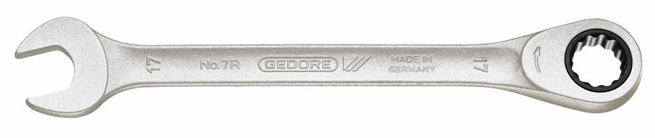 Gedore 7 R 10 Ringsteeksleutel met Ratel 10x160mm - 2297086 - 4010886889169 - 2297086 - Mastertools.nl