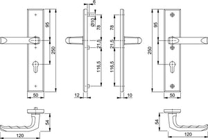 Hoppe London Duraplus® Veiligheidsbeslag PC55 SKG*** DD.38/43mm F1 - 3816697 - 4012789073096 - 3816697 - Mastertools.nl