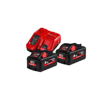 Milwaukee M18 HNRG-802 Accu Starterset 18V High Output™ 2x 8.0Ah - 4933471073 - 4058546287016 - 4933471073 - Mastertools.nl