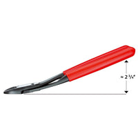 Knipex 74 21 200 Kracht-Zijsnijtang gebogen 200mm - 4003773050483 - 74 21 200 - Mastertools.nl