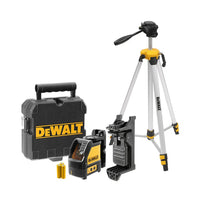 DeWALT DW088KTRI Zelfnivellerende Kruislijnlaser - 2 Stralen - Rood incl. Statief - 5035048338940 - DW088KTRI - Mastertools.nl