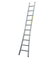 Little Jumbo Enkele ladder SuperPRO met uitgebogen bomen blank - 10 sporten - 1250200110 - 8718801670255 - 1250200110 - Mastertools.nl
