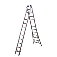 Little Jumbo Reformladder SuperPRO uitgebogen bomen blank - 2x14 sporten - 1250300214 - 8718801670040 - 1250300214 - Mastertools.nl