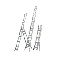 Little Jumbo Reformladder SuperPRO uitgebogen bomen blank - 3x10 sporten - 1250500310 - 8718801670095 - 1250500310 - Mastertools.nl