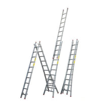 Little Jumbo Reformladder SuperPRO uitgebogen bomen geanodiseerd - 2x14 sporten - 1250400214 - 8718801670965 - 1250400214 - Mastertools.nl