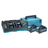 Makita Accu Starterset XGT DC40RB 2xBL4040 in Mbox - 191U00-8 - 0088381582902 - 191U00-8 - Mastertools.nl