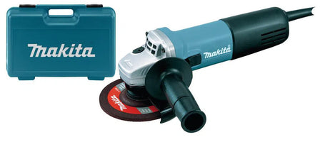 Makita 9558HNRGK 230 V Haakse slijper 125 mm in koffer - 0088381808859 - 9558HNRGK - Mastertools.nl