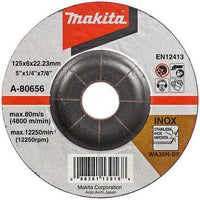 Makita A-80656 Afbraamschijf 125x6mm RVS - 0088381139168 - A-80656 - Mastertools.nl