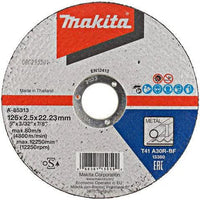 Makita A-85313 Doorslijpschijf 125x22,23x2,5mm staal - - - Mastertools.nl