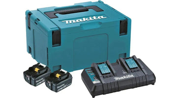 Makita Accu Starterset 18V DC18RD 2xBL1860B - 198077-8 - - - Mastertools.nl