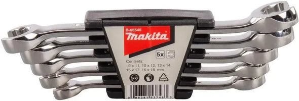Makita B-65545 Ringsleutelset open 5-delig - - - Mastertools.nl