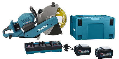 Makita CE002GT202X Accu Doorslijper 355mm 2 x AWS XGT 40V Max 5.0Ah (2st.) - 8720023192347 - CE002GT202X - Mastertools.nl