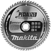 Makita Afkortzaagblad voor Hout | Efficut | Ø 260mm Asgat 30mm 60T - B-67234 - - - Mastertools.nl