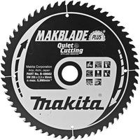 Makita Afkortzaagblad voor Hout | Makblade-Plus | Ø 255mm Asgat 30mm 60T - B-08682 - 0088381336673 - B-08682 - Mastertools.nl