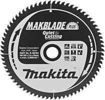 Makita Afkortzaagblad voor Hout | Makblade-Plus | Ø 255mm Asgat 30mm 72T - B-08763 - - - Mastertools.nl