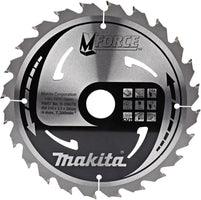 Makita Cirkelzaagblad voor Hout | Mforce | Ø 210mm Asgat 30mm 24T - B-08078 - 0088381336062 - B-08078 - Mastertools.nl