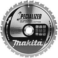 Makita Afkortzaagblad voor Hout | Specialized: Noest/Spijker | Ø 260mm Asgat 30mm 32T - B-40624 - 0088381438742 - B-40624 - Mastertools.nl