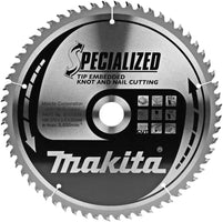 Makita Cirkelzaagblad voor Hout | Specialized: Noest/Spijker | Ø 270mm Asgat 30mm 60T - B-09531 - 0088381337571 - B-09531 - Mastertools.nl