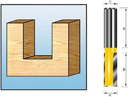 Makita D-09248 Freesbit Groeffrees S 6mm 6x16mm - 0088381182003 - D-09248 - Mastertools.nl