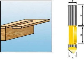 Makita D-10578 Freesbit Boorfrees S 8mm 7,94x19,05mm - - - Mastertools.nl