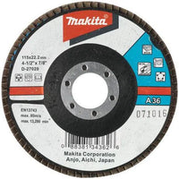 Makita D-27078 Lamellenschijf Aluminium 125mm K36 - 0088381343671 - D-27078 - Mastertools.nl