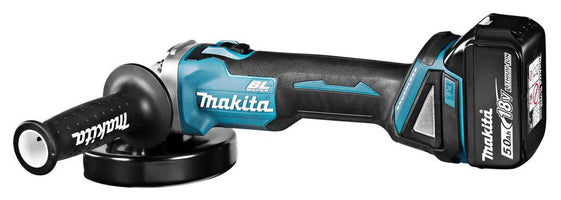 Makita DGA504RTJ Accu Haakse Slijper 125mm 18V 5.0Ah in Mbox - - - Mastertools.nl