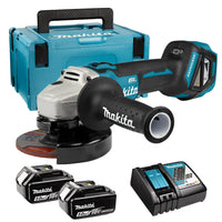 Makita DGA511RTJ Accu Haakse Slijper 125mm 18V 5.0Ah in Mbox - 0088381853576 - DGA511RTJ - Mastertools.nl