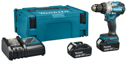 Makita DHP489RTJ Accu klop-/schroefboormachine 18V 5.0Ah in Mbox - 0088381775663 - DHP489RTJ - Mastertools.nl