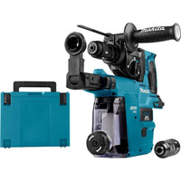 Makita DHR243ZJW Accu Combihamer SDS+ met Snelwisselboorkop 2J incl. Stofafzuiging 18V Basic Body in Mbox - 0088381876193 - DHR243ZJW - Mastertools.nl