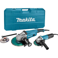 Makita DK0054X1 Combiset Haakse slijpers 125/230mm 230V - 0088381857420 - DK0054X1 - Mastertools.nl