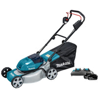 Makita DLM463PT2 Accu Grasmaaier 46cm 2x18V 5.0 Ah - 0088381735025 - DLM463PT2 - Mastertools.nl