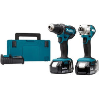 Makita DLX2339J 18V Accu Combiset 2-delig (DDF482 + DTD156) 18V 3.0Ah in Mbox - 0088381891844 - DLX2339J - Mastertools.nl