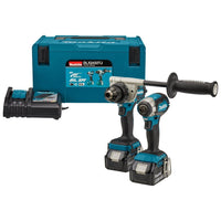 Makita DLX2432TJ Accu Combiset 2-delig (DDF486 + DTD153) 18V 5.0Ah in Mbox - 0088381744744 - DLX2432TJ - Mastertools.nl