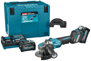 Makita GA044GM201 Accu Haakse Slijper 125mm X-LOCK AWS-Ready XGT 40V Max 4.0Ah in Mbox - 0088381766333 - GA044GM201 - Mastertools.nl