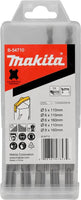 Makita Hamerborenset 5-delig SDS+ in Cassette B-54710 - 0088381478434 - B-54710 - Mastertools.nl