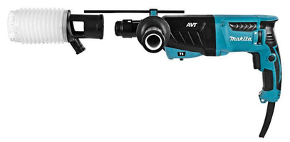 Makita HR2631FTJ Combihamer 25mm 800W AVT inclusief Stofafzuigset in Mbox - - - Mastertools.nl