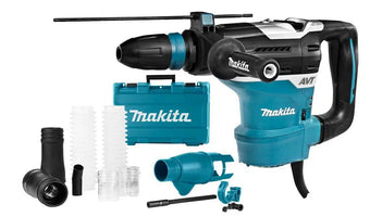 Makita HR4013CV Combihamer met stofafzuiging SDS-MAX 1100W 230V in Koffer - 0088381651356 - HR4013CV - Mastertools.nl