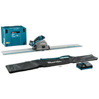 Makita SP001GM102 Accu Invalcirkelzaag 165mm AWS + Geleiderail en Tas XGT 40V Max 4.0 Ah in Mbox - 0088381784405 - SP001GM102 - Mastertools.nl