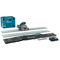 Makita SP001GM103 Accu Invalcirkelzaag AWS XGT 40V Max + Geleiderail (2st.), Koppelstrip en Tas 4.0 Ah in Mbox - 0088381784412 - SP001GM103 - Mastertools.nl