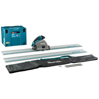 Makita SP001GZ06 Accu Invalcirkelzaag AWS XGT 40V Max + Geleiderail (2st.), Koppelstrip en Tas Basic Body in Mbox - 0088381784429 - SP001GZ06 - Mastertools.nl