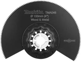 Makita TMA046 Segmentzaagblad 100mm hout&staal - 0088381536301 - B-64808 - Mastertools.nl