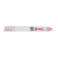 Milwaukee Heavy duty reciprozaagbladen voor metaal TORCH 230 x 14 Tpi - 25 stuks - 48008787 - - - Mastertools.nl