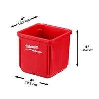 Milwaukee PACKOUT™ 10x10 cm bakjes VE=2 - 4932480698 - 4058546409838 - 4932480698 - Mastertools.nl