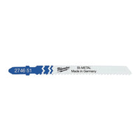 Milwaukee Traditionele decoupeerzaagbladen Bi 75 x 2,5 mm T101A sp. - 5 stuks - 4932274651 - - - Mastertools.nl