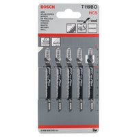 Bosch Professional T119BO Decoupeerzaagblad Basic for Wood VE=5 - 2608630310 - 3165140006941 - 2608630310 - Mastertools.nl