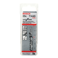 Bosch Professional T144D Decoupeerzaagblad Speed for Wood VE=25 - 2608633625 - 3165140127691 - 2608633625 - Mastertools.nl