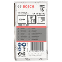 Bosch Professional Afwerknagel verzinkt 50mm 20° 16Ga VE=2000 - 2608200531 - - - Mastertools.nl