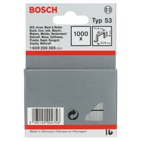 Bosch Professional Niet met fijne draad 8mm type 53 VE=1000 - 1609200365 - 3165140004756 - 1609200365 - Mastertools.nl