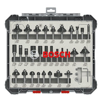 Bosch Professional 30-delige Frezenset met 8mm schacht - 2607017475 - 3165140958066 - 2607017475 - Mastertools.nl