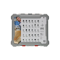 Bosch Professional 30-delige Frezenset met 8mm schacht - 2607017475 - 3165140958066 - 2607017475 - Mastertools.nl